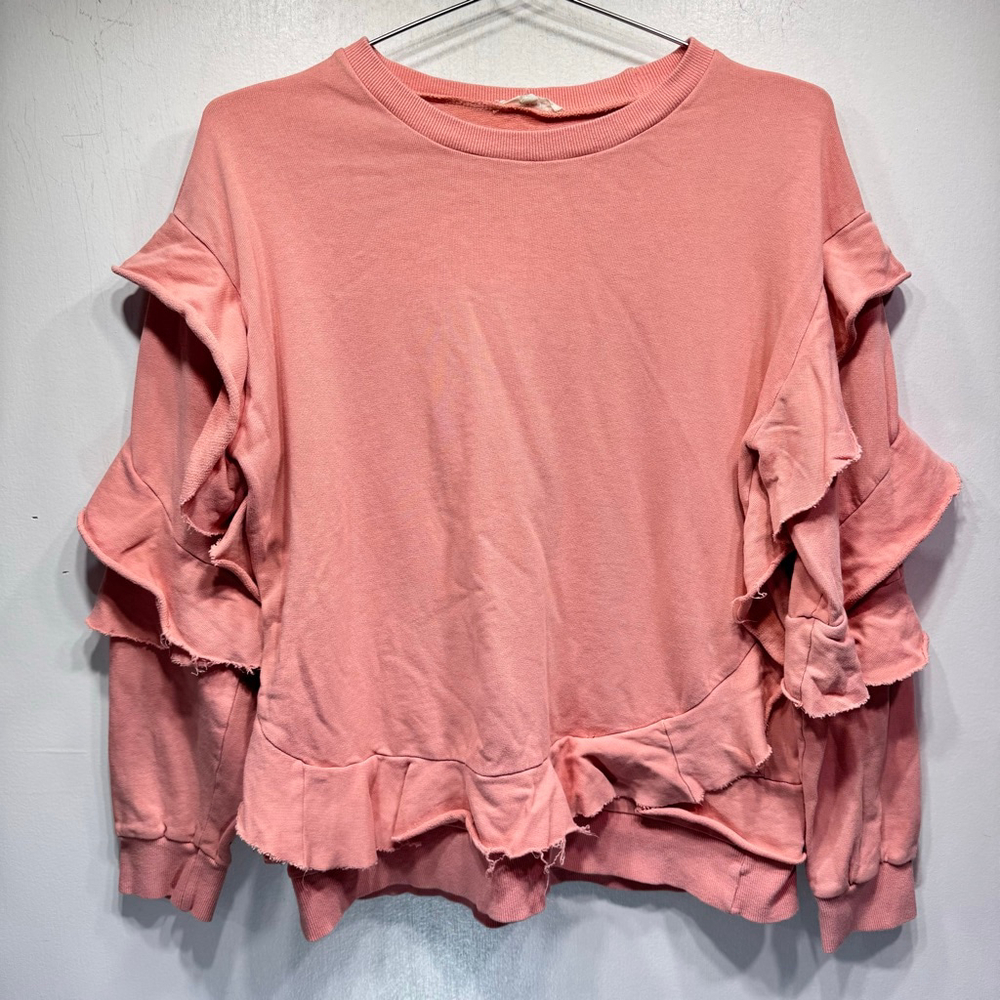 easel Pink Ruffle Sweatshirt - Picture 5 of 9